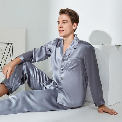 China Breathable China Customize Appropriate Price Good Quality New Fashion 100% Pure Silk Mens Pajamas for sale