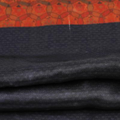 China Mulberry Viable Silk Jacquard Misty Spot Black Factory Wholesale 100% Silk Fabric for sale