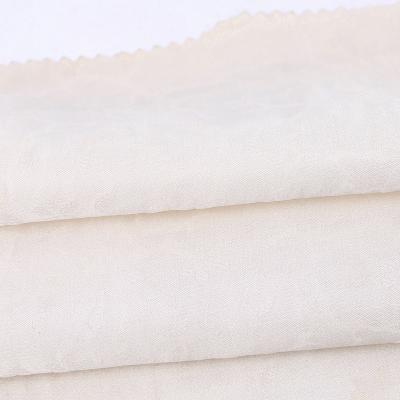 China New Listing Hangzhou Jacquard Popular Viable White Silk Fabric 114cm 100% Silk for sale