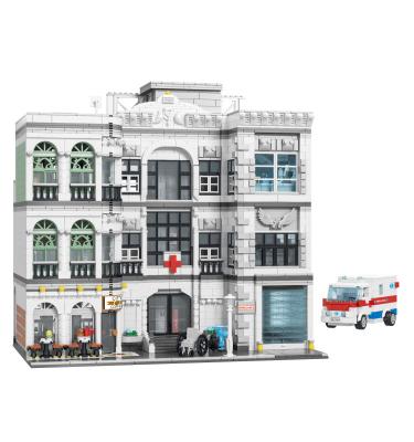 China Building blocks 10188 new product building blocks hospital popular model building simulation toy for sale