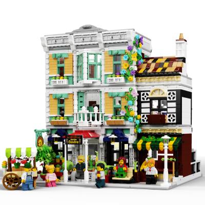 China Factory Direct Selling Designer Street View Series Blocks Modular Model Toy 10200 and Flower Garden Center Blocks for sale