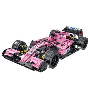 China 2021 New Arrival China Factory Pink Building Blocks Toys Bricks Car Technic Car 023009 for sale