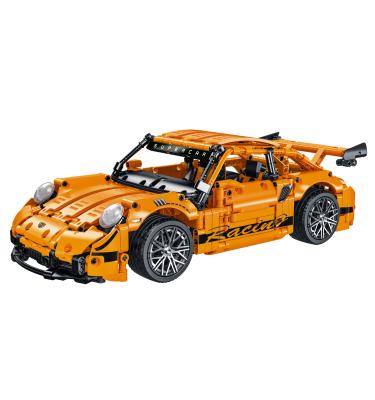 China High Tech 023024 GT Super Orange Car Vehicle Model DIY Blocks Building Bricks Set Toys For Children 023024-1 for sale