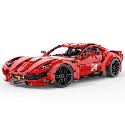 China The latest F12 sports car 1:10 model assembled small particle building block children's educational toys T5001 for sale