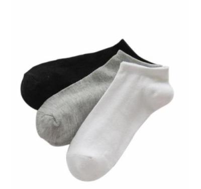 China 2021 fashion pure cotton men's solid color ankle sports breathable short socks QUICK DRY for sale