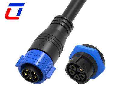 China Conector impermeable IP67 de 5 pines M25 Conector de cable de alimentación circular 500V en venta