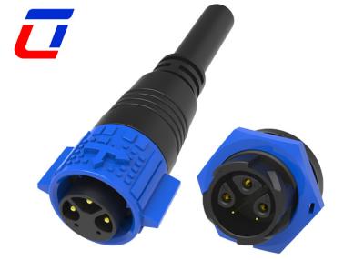 China Laagspannings 3 pin waterdicht kabelconnector 3+2 M19 Panel Mount Connector IP67 Te koop