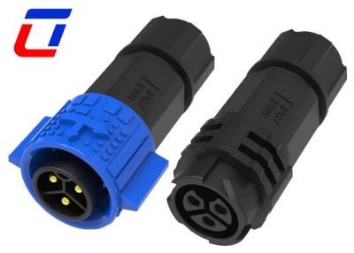 China Waterdichte cirkelvormige draad-op-draad connector 3 pin LED-connector 20 Amp 300V Te koop