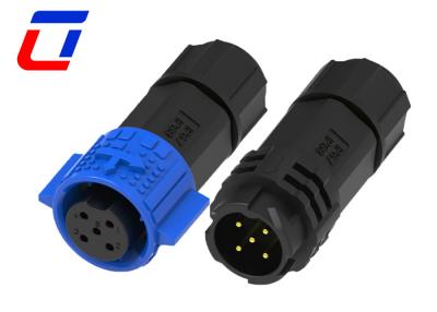 China Conector LED impermeable de 10A 5 pines M19 Conectores de alambre para iluminación de paisajes en venta