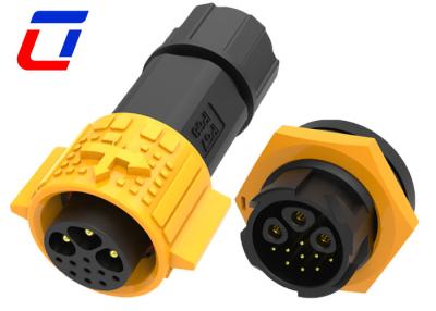 China Stroomsignaal Ip67 12 Pin Panel Mount Connector Waterdicht 3+9 Pin Plug Socket Te koop