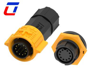 China Industriële 10pin waterdichte data connector, Plastic man vrouwelijke connector Te koop