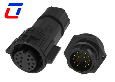 China 10 Pin 12 Pin 14 Pin 16 Pin Wasserdichtes Datenanschluss, Kunststoff 12V Rundanschluss IP67 zu verkaufen