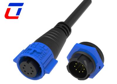 China Conectores eléctricos de 7 pines de 12 V IP67 M19 Conector de cable de bloqueo rápido en venta