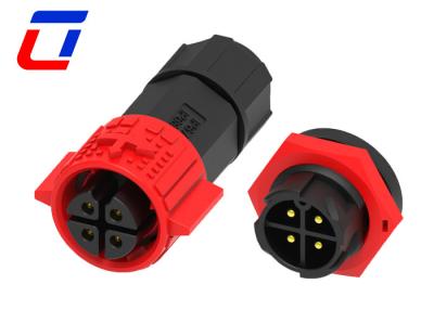 China Weibliches Kabel Runde 4 Nadel wasserdichtes Drahtverbindung Panel Mount M19 Push Locking zu verkaufen