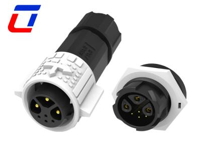 China 15A Power Signal 3+4 Pin Waterdicht Mannelijk 7 Pin Plug Vrouwelijk Panel Mount Connector Te koop