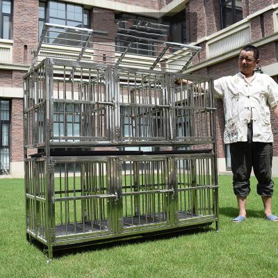 Chine Wholesale Black Metal Pet Dog Crate Durable Outdoor Large Folding Pet Dog Cage à vendre