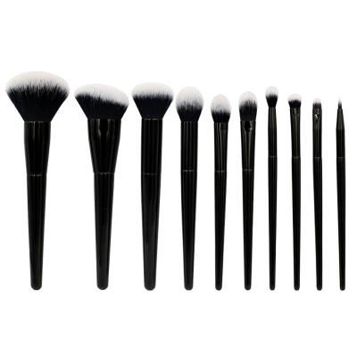 China MEIKCO 10pcs Makeup Brush Set Makeup Brush Handle High Quality Flexible Lacquered Makeup Brush Set Customization Logo for sale