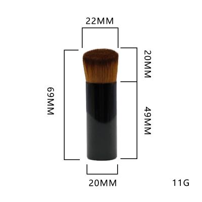 China New Universal Mini Makeup Portable Base Travel Brush MEIKCO Cosmetic Brushes for sale