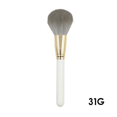 China Powder Luxury Gray Bristle Wooden Handle Gradient Powder Brush Skin-Friendly Super Soft Brush for sale