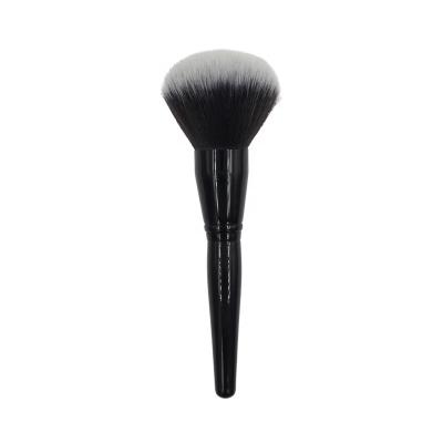 China Powder Luxury Gray Bristle Wooden Handle Gradient Powder Brush Skin-Friendly Super Soft Brush for sale