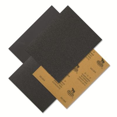 China 230*280mm Silicon Carbide Sandpaper Waterproof Abrasive Wet Grinding Sandpaper 60-2000 for sale