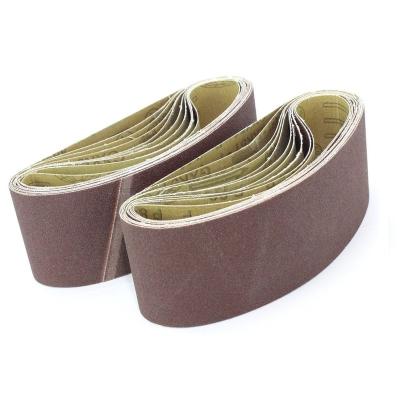 China Hot Selling 2021 High Quality GXK51-P 4 x 24 Inch High Quality Aluminum Oxide Sanding Belts for Wood Board Sanding for sale