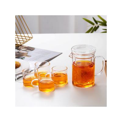 China Minimalist 300ml High Borosilicate Glass Mug With Stainless / Glass Infuser For Loose Leaf Tea for sale