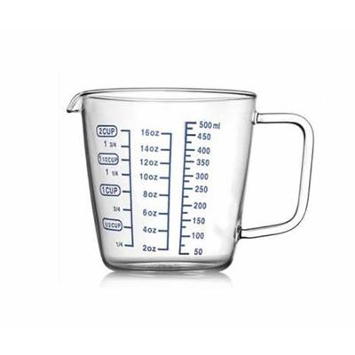 China Classic white transparent circular and glass measuring cup 100ml1500ml200ml factory supply for sale