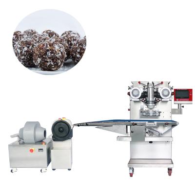 China Food Mall Making Automatic Sesame Ball Chocolate Encrusting Ball Making Protein Ball Machine For Sale for sale