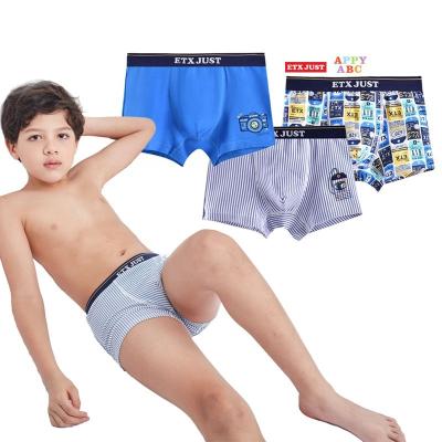 China Antibacterial Kids Shape Plus Size Underwear Boys Boxer Brief for sale