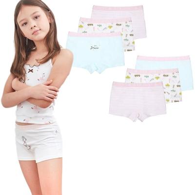 China China Supplier Antibacterial Cotton Breathable Antistatic Children Young Girl Children Underwear Models for sale