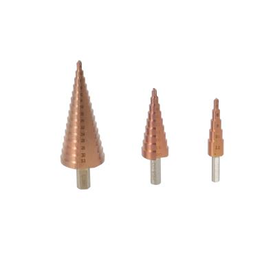 China M42 Copper/Metal/Wood Cobalt 8 Straight Flute Liner Titanium Step Drill Bit With 1/4