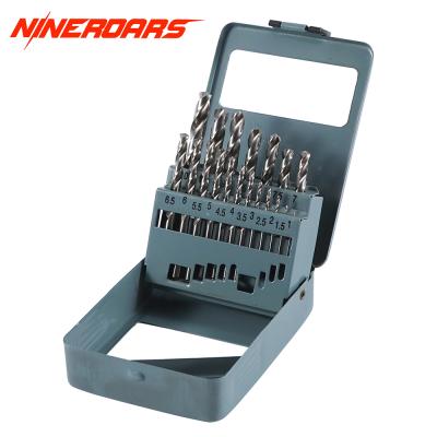 China Metal / Wood DIN338 Twist Drill Hss Twist Drill Bits For Metal Stainless Steel Drilling for sale