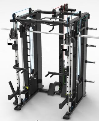 China Functional Trainer Leg Press Multifunction Power Rack Smith Machine 2200*1500*2200 MM for sale