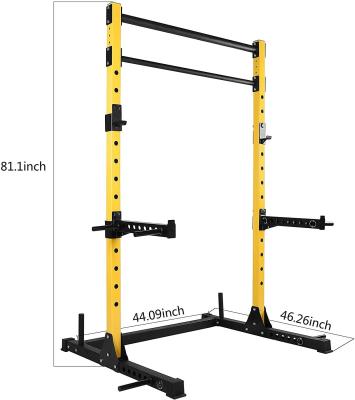 Cina Apparecchiatura di allenamento per palestra a casa pieghevole Banchina di peso Barbell Bar Mezzo scaffale per casa in vendita