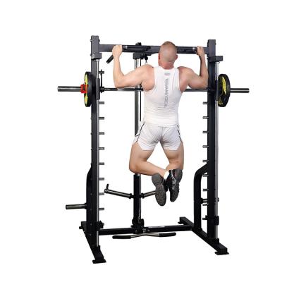 China Fitness Gym Power Cage with Bumper Plates and Weight Lifting Station 1370*1970*2200mm for sale