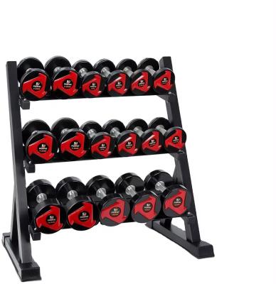 China Dumbbell Rack Set für kommerzielle Fitnessgeräte im Wohnzimmer Krafttraining zu verkaufen