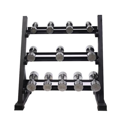 China KARTONEN-GROß 1230*460*120mm Freie Gewichtsregale für kommerzielle Fitness 3 Stufe Dumbbell Rack zu verkaufen