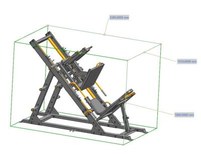 China Medium Loader 2 in 1 Hack Squat and Leg Press Machine for Commercial Strength Training for sale