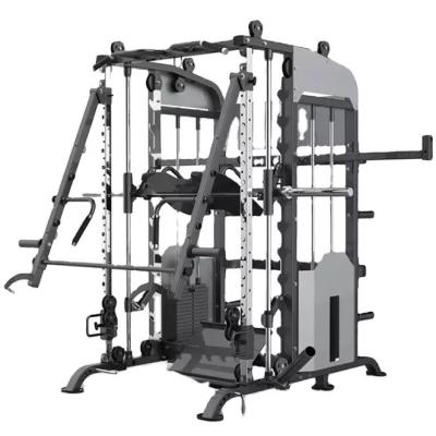 China Customized Logo Multi Functional Home Smith Machine with Weight Lifting Gym Equipment for sale