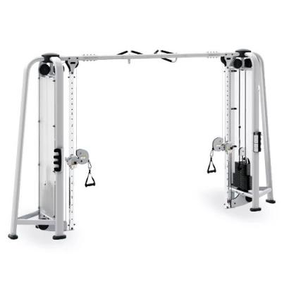 China Multifunktioneel trainingsrack kabel crossover fitnessmachine met 80 kg * 2 gewichtsstapel Te koop