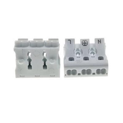 China Construction Openwise 925 Series Terminal Block 3 Pole Quick Push In Wire Connector for sale