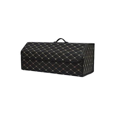 China Multifunctional Auto Trunk Organizer Car Leather Storage Box for sale