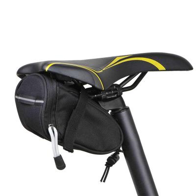 China New Product Bicycle Tools Repair Set Bike Saddle Bag 8 x 4.2x Waterproof Rear Pannier 4 Inch Lightweight Leather Bag for sale