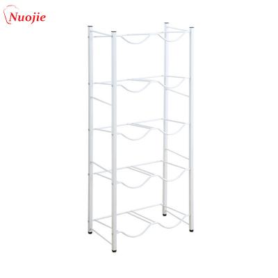 China Sustainable Powder Coated Metal Wire, 5 Gallon Display Water Bottle Holder Rack For Home Or Office Storage for sale