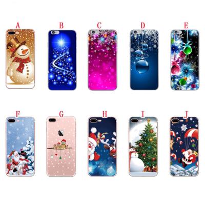 China Fashion Xmas Gift Cover Christmas Soft Case For iPhone 12 mini 11 pro X max XS XR 8 7 6 6S plus Santa Claus Xmas Tree Skin Cover for sale