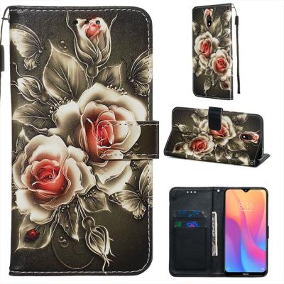 China Fashion Flower Print Wallet Leather Shockproof Case For iPhone 13 mini 12 11 pro 8 7 6 Max Se X XR XS Max Plus 2020 cover Animal Flip Stand for sale