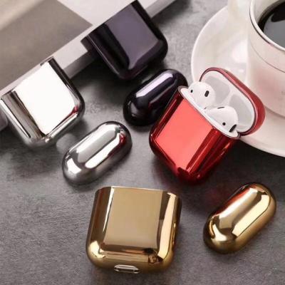 China Bling Shockproof Plating Hard Case For Apple Airpods Pro 3 2019 Hard Air Pods Waterproof Cover For Air Pods Pro 3 Earphone for sale