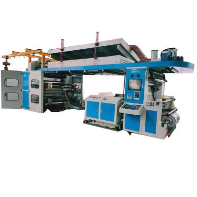 China Building Material Shops New Type CI PP Center Tube Roll Flexographic Drum Printing Machine 4 Color Film Printing High Speed ​​High Quality for sale