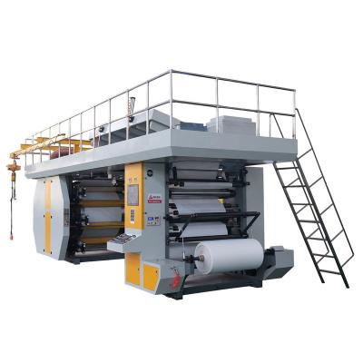 China Factory 6 Color CI Flexo Printer Roll Film Printing Machine 6 Color PE PP PET Central BOPP Roll Film Drum Printing Press for sale